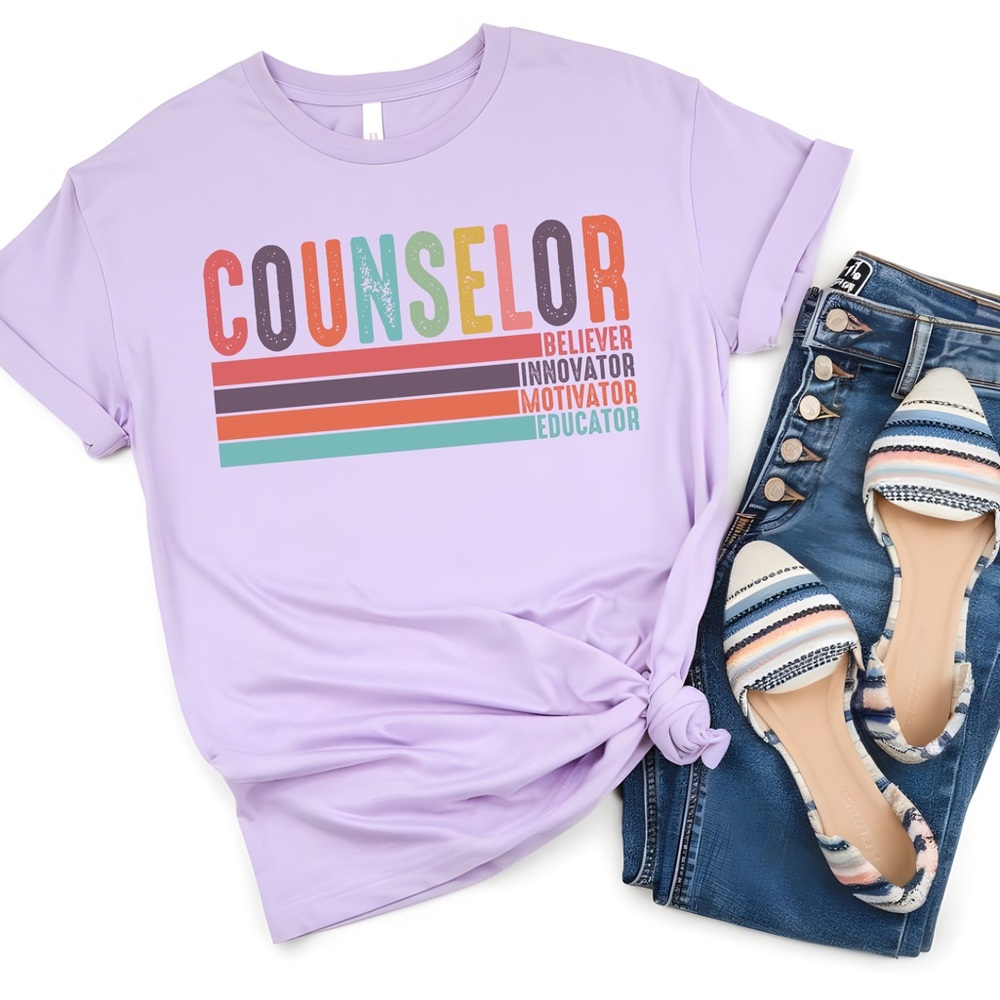 Gildan Lavender Counselor Tee